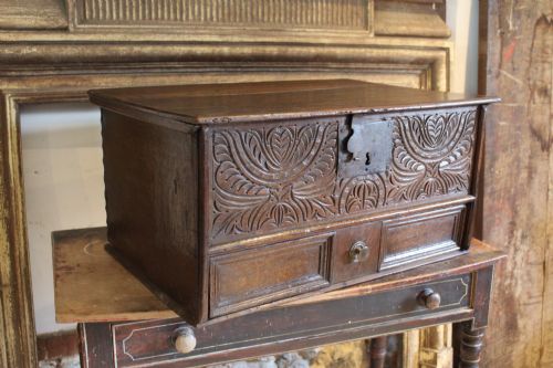 BIBLE BOX RARE WELSH GOWER PENINSULA OAK GEORGE I C1720 - ADDITIONAL PHOTO 7