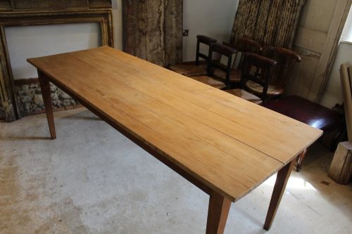 TABLE REFECTORY FARMHOUSE DINING OAK SEATS 810 C1900 - ADDITIONAL PHOTO 2