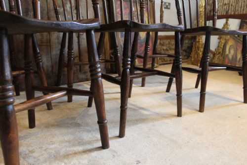 CHAIRS TRUE SET OF SIX VICTORIAN WINDSOR DINING C1870 - ADDITIONAL PHOTO 2
