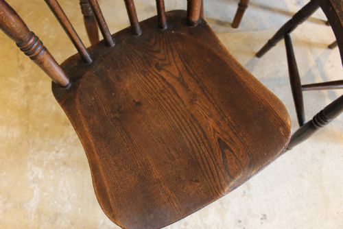 CHAIRS TRUE SET OF SIX VICTORIAN WINDSOR DINING C1870 - ADDITIONAL PHOTO 8