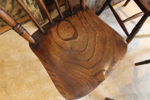 CHAIRS TRUE SET OF SIX VICTORIAN WINDSOR DINING C1870 - ADDITIONAL PHOTO 10