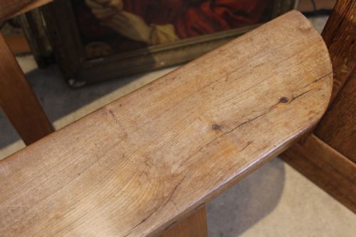 BENCHES REFECTORY FRENCH FRUITWOOD DINING PAIR C1880 - ADDITIONAL PHOTO 3