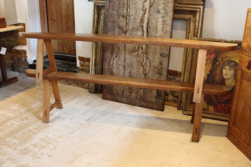 BENCHES REFECTORY FRENCH FRUITWOOD DINING PAIR C1880 - ADDITIONAL PHOTO 6