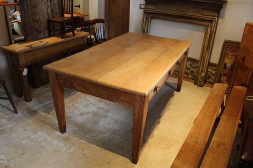 TABLE VICTORIAN OAK REFECTORY FARMHOUSE DINING C1890 - ADDITIONAL PHOTO 9