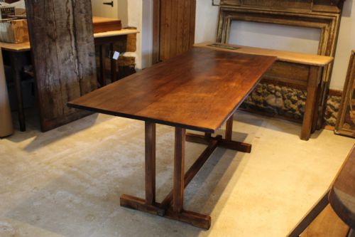 TABLE REFECTORY ARTS AND CRAFTS TEAK THE MUSIC HOUSE NORWICH C1930 - ADDITIONAL PHOTO 6