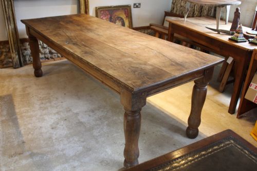 TABLE EDWARDIAN OAK REFECTORY DINING FARMHOUSE SEATS 10 C1900 - ADDITIONAL PHOTO 2