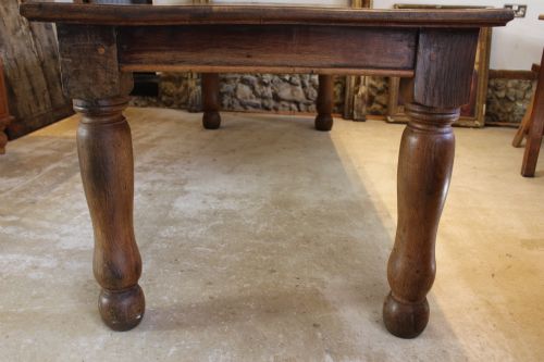 TABLE EDWARDIAN OAK REFECTORY DINING FARMHOUSE SEATS 10 C1900 - ADDITIONAL PHOTO 7