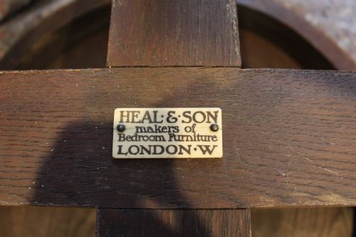 TABLES RARE PAIR OAK HEAL SON SIDE LAMP HALL C1920 - ADDITIONAL PHOTO 1