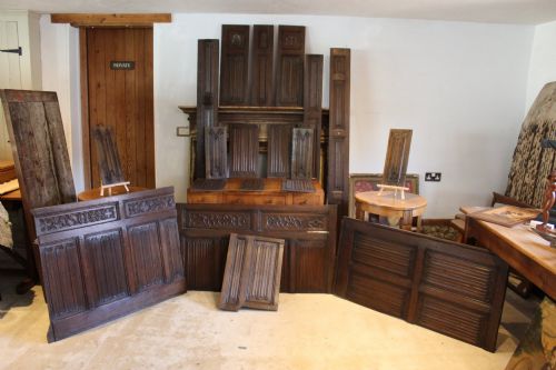 CARVED OAK PANELS LARGE COLLECTION OF 16TH 17TH CENTURY - ADDITIONAL PHOTO 5