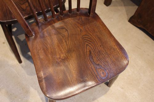 CHAIRS RARE SET OF 10 EDWARDIAN ELM WINDSOR C1910 - ADDITIONAL PHOTO 1