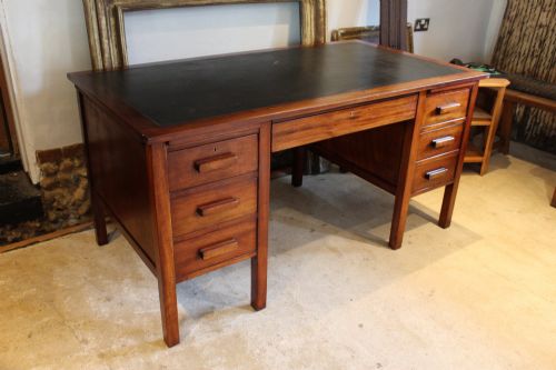 DESK MODERNIST ART DECO WALNUT DESK C1930 - ADDITIONAL PHOTO 6
