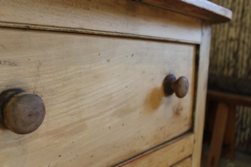 GEORGE III PINE AND SYCAMORE DRESSER DESK KITCHEN ISLAND C1800 - ADDITIONAL PHOTO 4