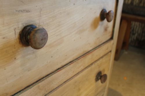 GEORGE III PINE AND SYCAMORE DRESSER DESK KITCHEN ISLAND C1800 - ADDITIONAL PHOTO 6