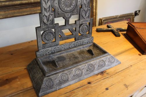 RARE ARTS CRAFTS CAST IRON STICK STAND BY THOMAS JECKYLL C1870 - ADDITIONAL PHOTO 2