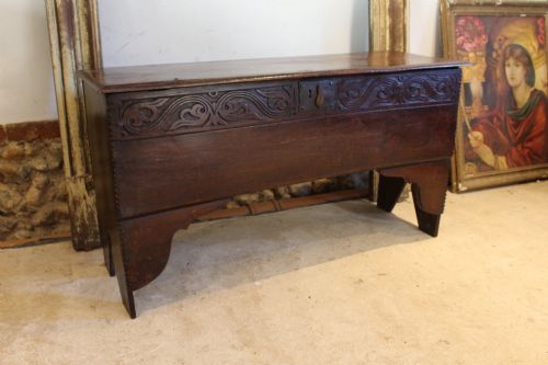 COFFER RARE WELSH GOWER PENINSULA SIX PLANK ELM C1700