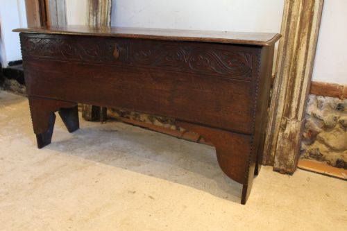 COFFER RARE WELSH GOWER PENINSULA SIX PLANK ELM C1700 - ADDITIONAL PHOTO 1