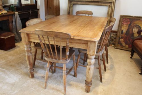 fig 1. Table solid Walnut Refectory Farmhouse Victorian c1870