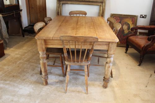 fig 2. Table solid Walnut Refectory Farmhouse Victorian c1870
