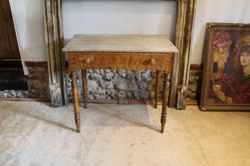 Rare Victorian Scumble Original Painted Side Table C1860