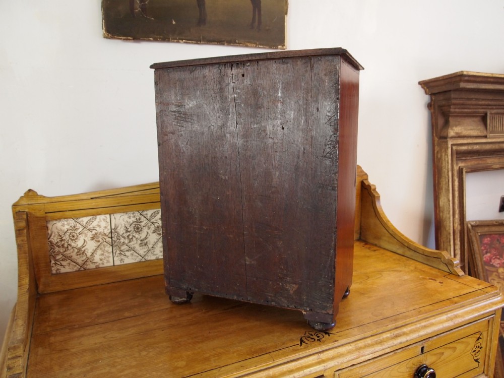 Chest of drawers rare George III Mahogany collectors chest c1790 View VII