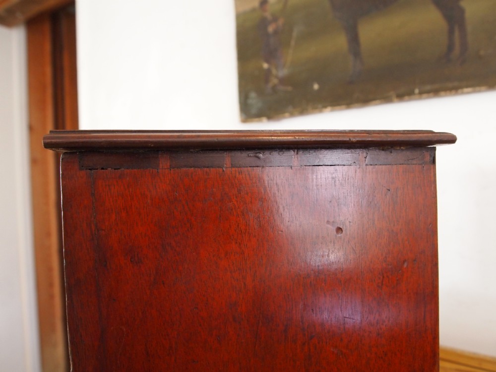 Chest of drawers rare George III Mahogany collectors chest c1790 View IX