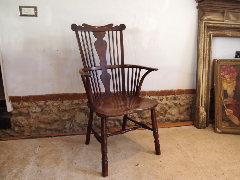 Chair rare George III Windsor armchair c1800 View II