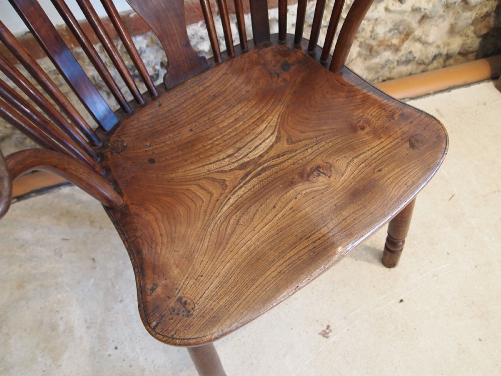 Chair rare George III Windsor armchair c1800 View III