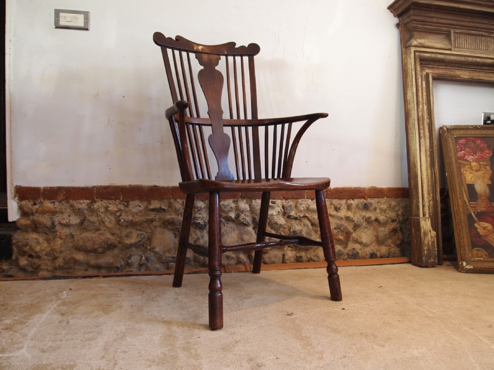 Chair rare George III Windsor armchair c1800 View VI