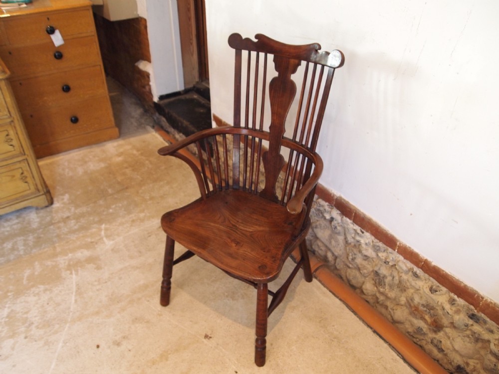 Chair rare George III Windsor armchair c1800 View IX