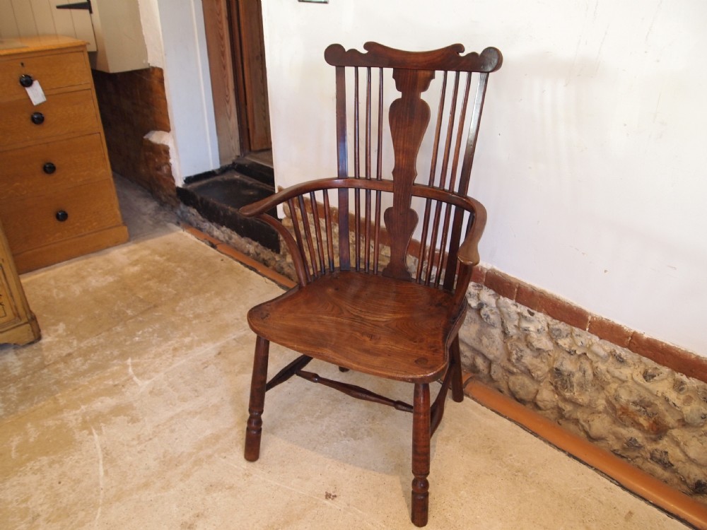 Chair rare George III Windsor armchair c1800 View XI