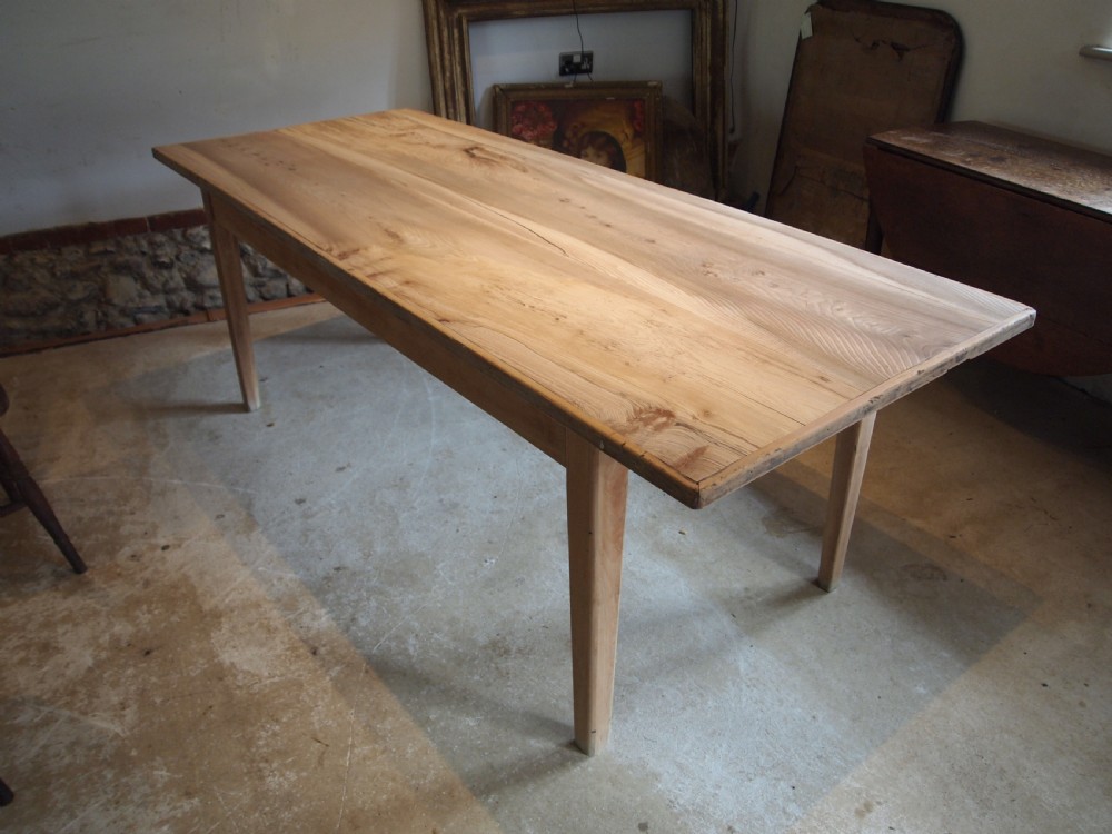 Table refectory dining farmhouse French Elm c1900