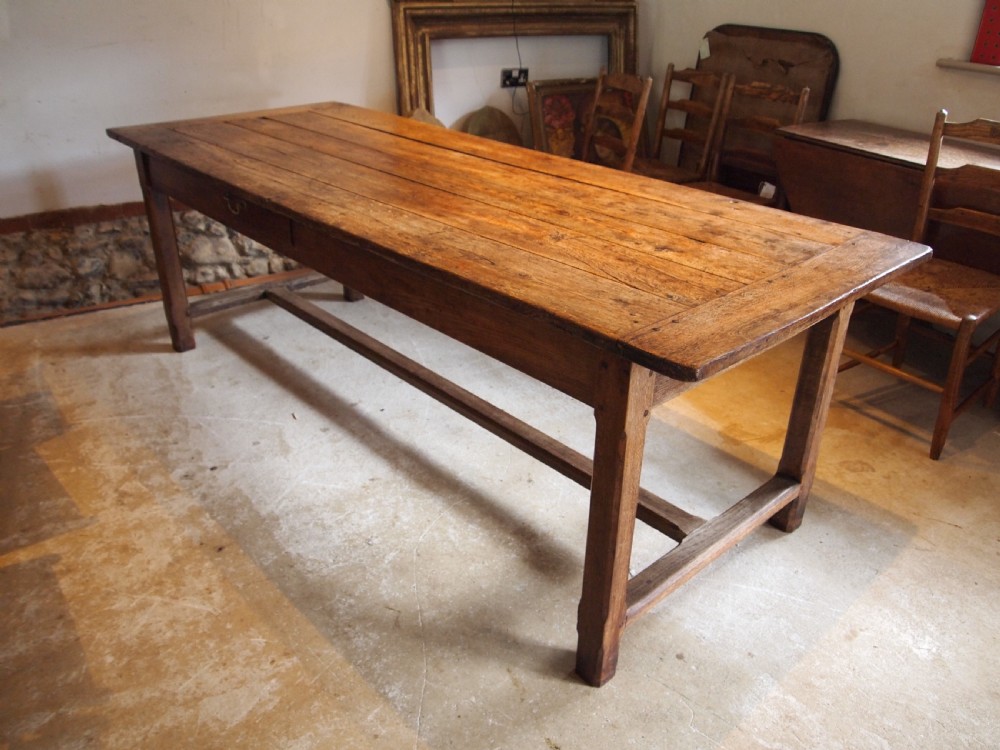 Table rare George IV Oak refectory farmhouse c1800
