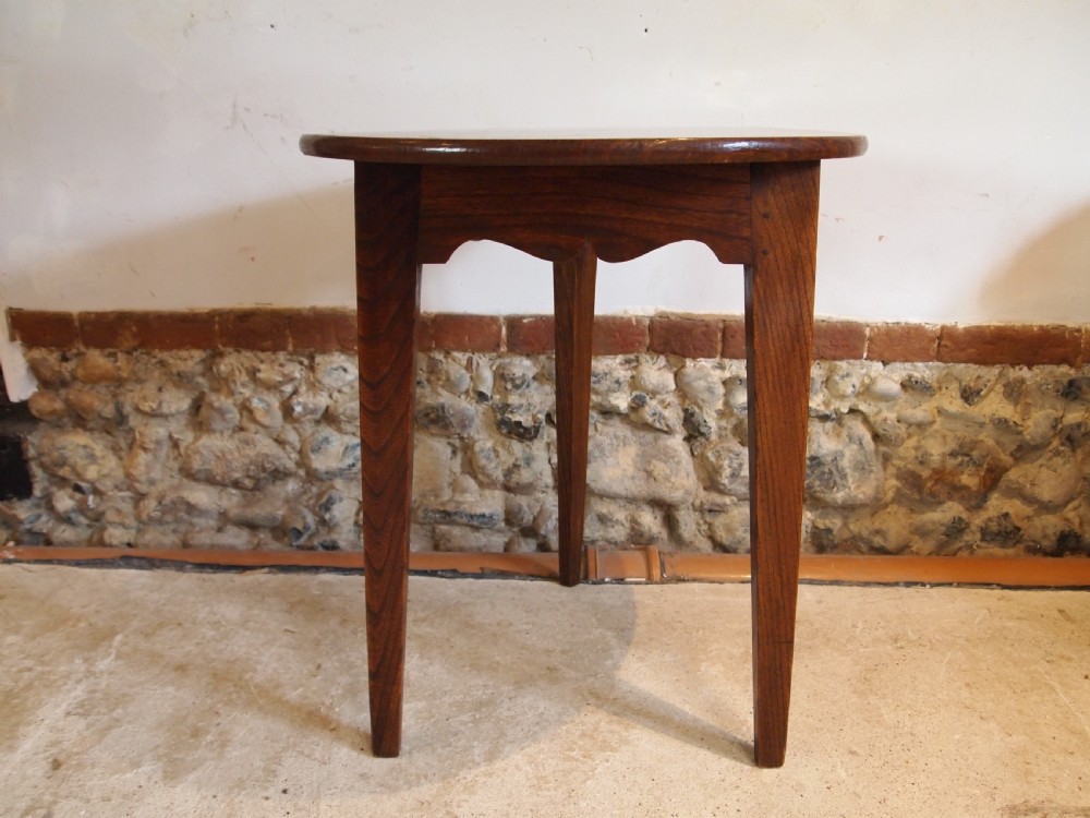 Table cricket table solid Elm George III c1800 View IV