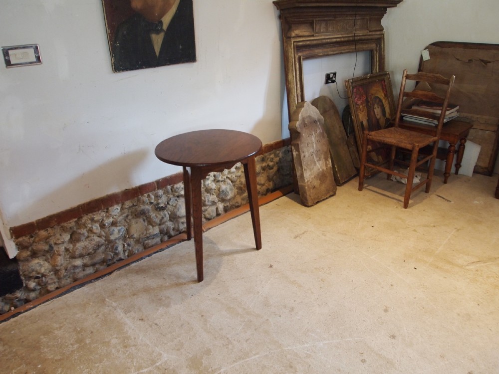 Table cricket table solid Elm George III c1800 View VI