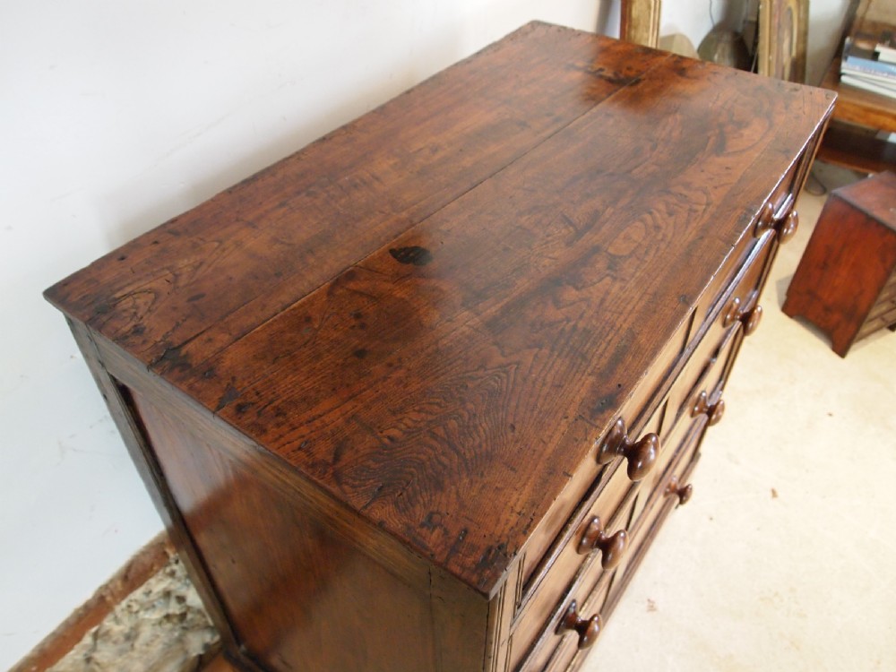 Chest of drawers rare solid Elm Norfolk chest George III c1800 View III