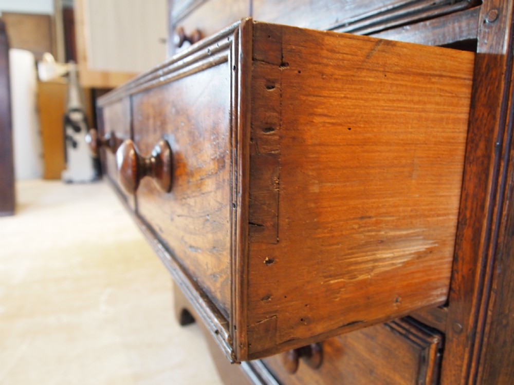 Chest of drawers rare solid Elm Norfolk chest George III c1800 View VI