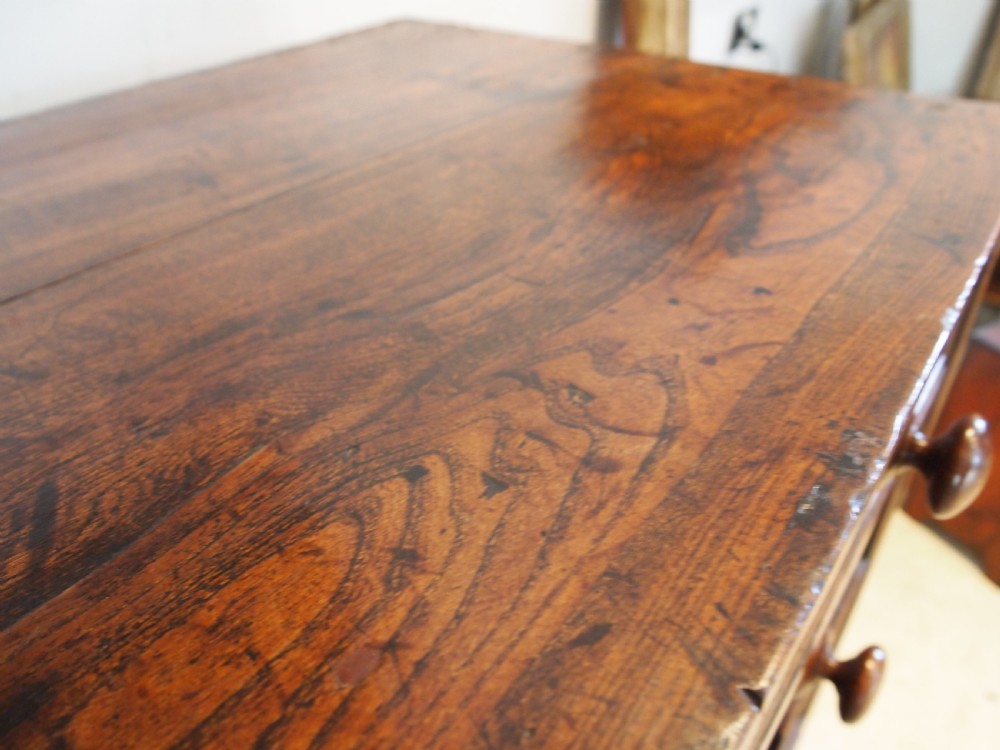 Chest of drawers rare solid Elm Norfolk chest George III c1800 View VIII