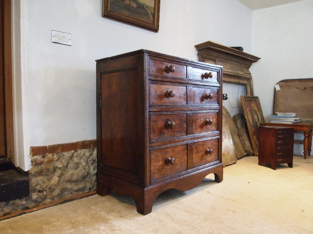 Chest of drawers rare solid Elm Norfolk chest George III c1800 View IX
