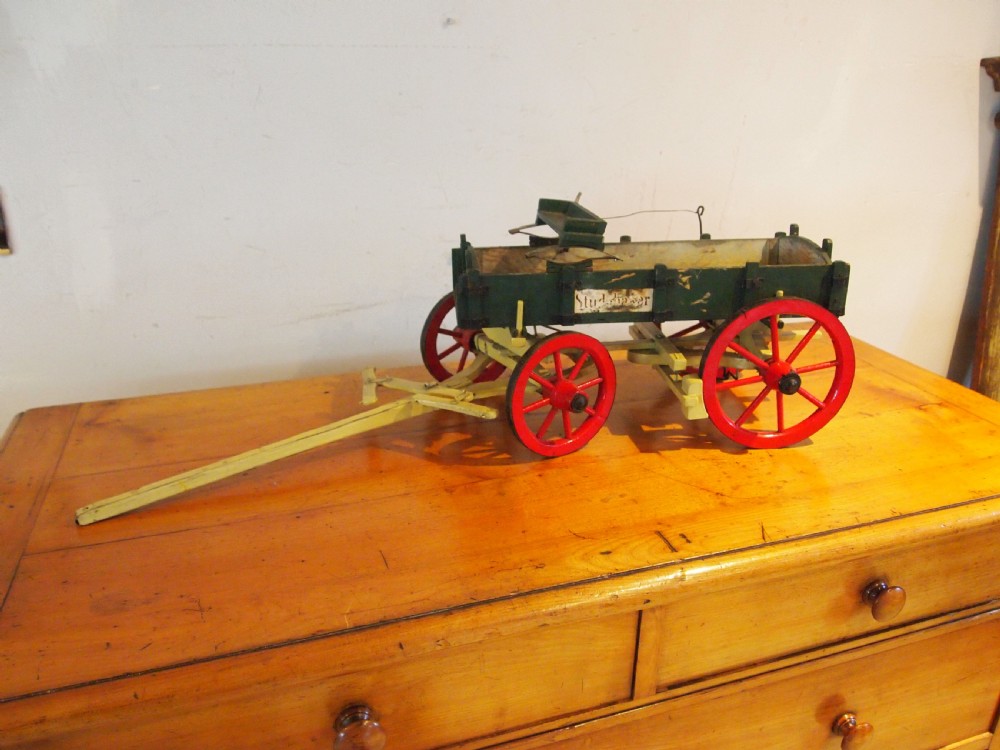 Scratch built farm wagon or dray model miniature c1920 View VII