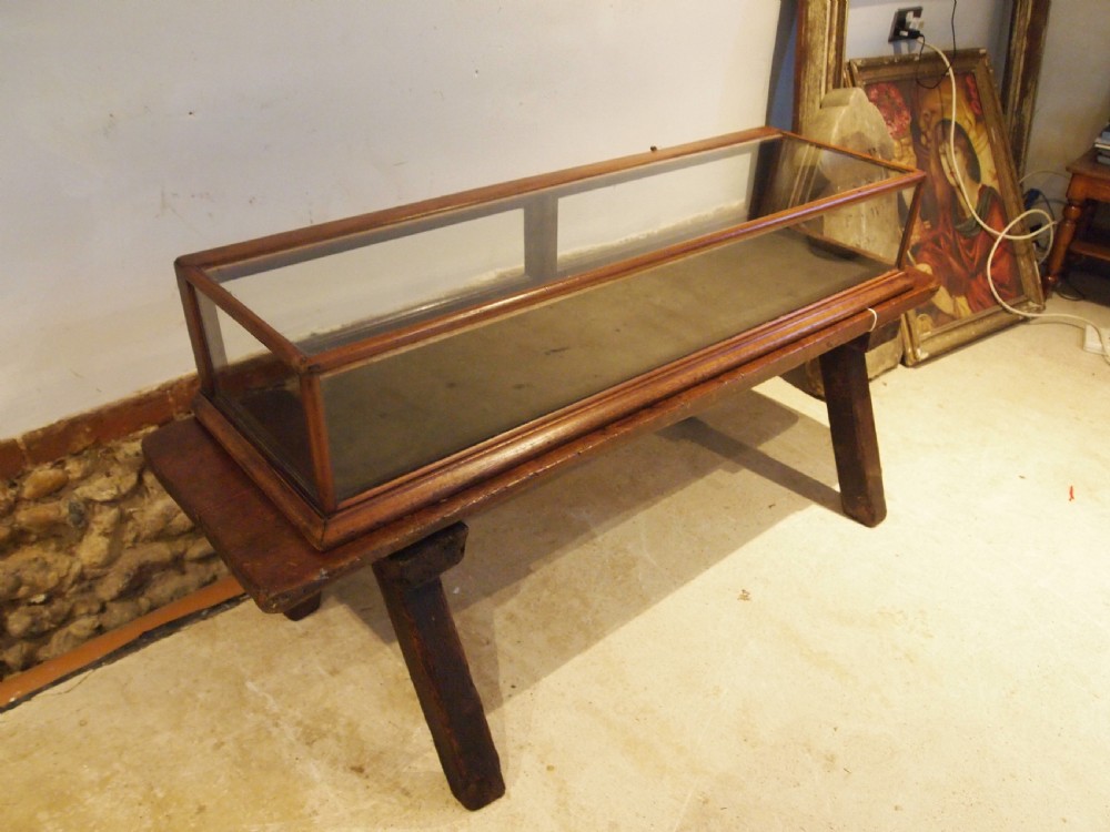 Display case Victorian shop Mahogany c1890