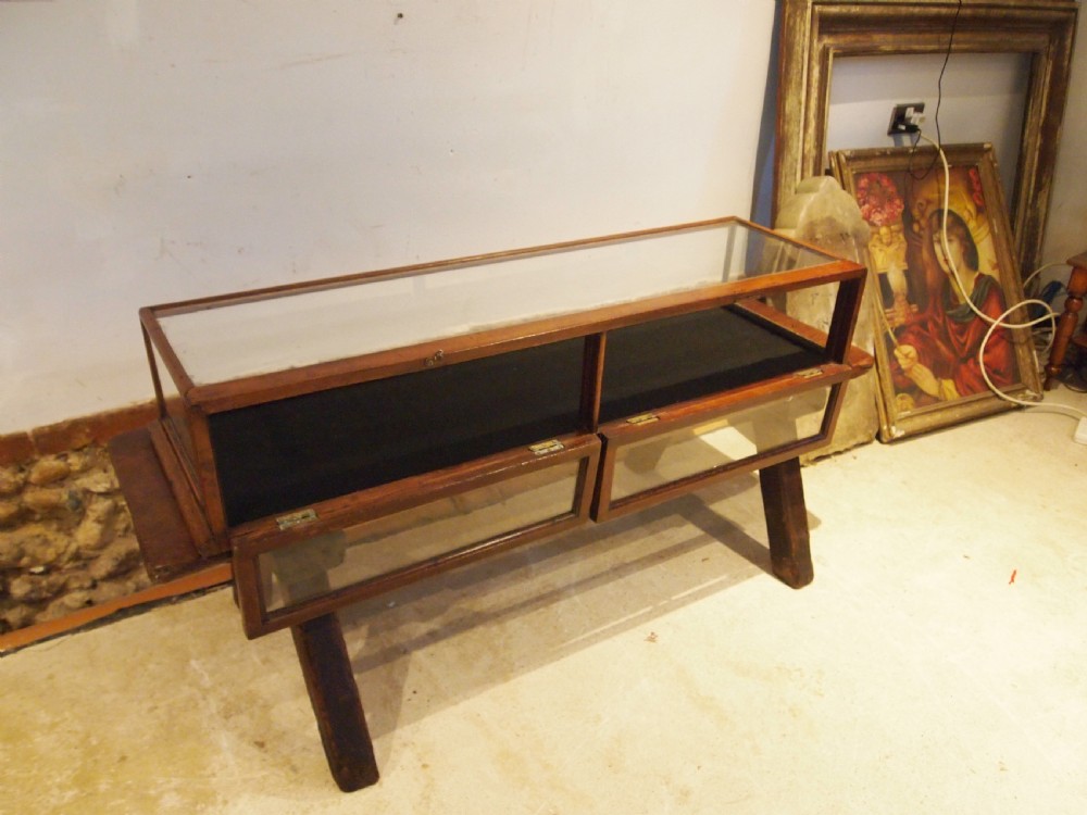 Display case Victorian shop Mahogany c1890 View III
