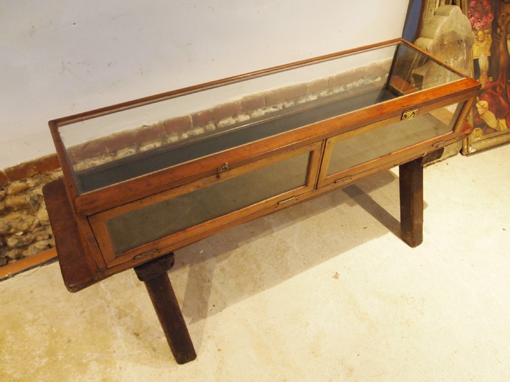 Display case Victorian shop Mahogany c1890 View IV