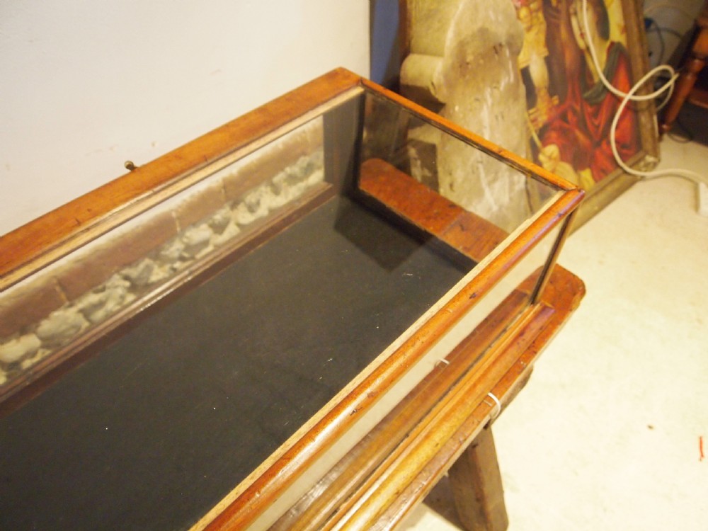 Display case Victorian shop Mahogany c1890 View VI
