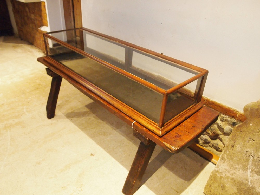 Display case Victorian shop Mahogany c1890 View VIII