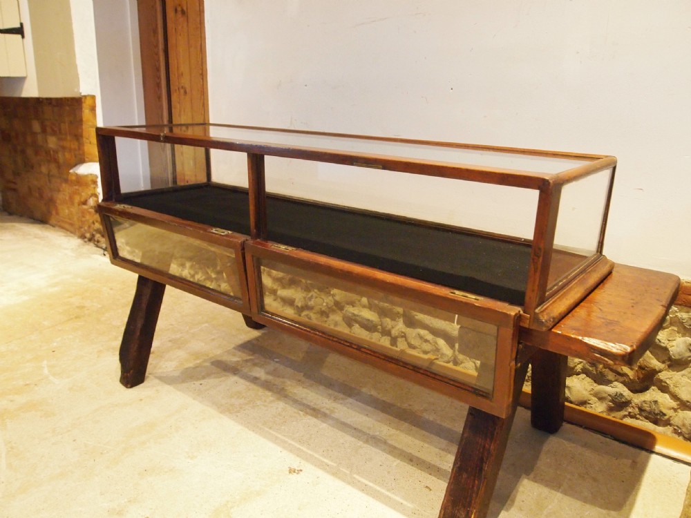 Display case Victorian shop Mahogany c1890 View IX