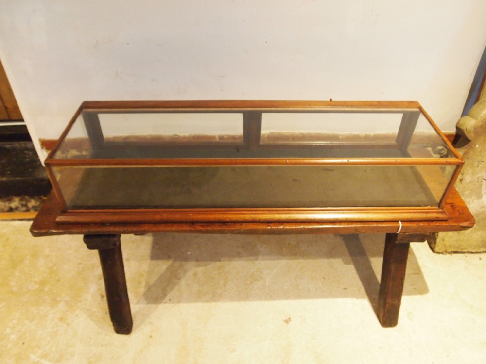 Display case Victorian shop Mahogany c1890 View X