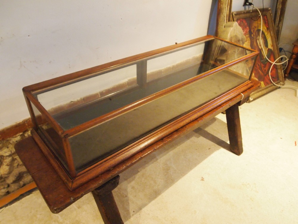 Display case Victorian shop Mahogany c1890 View XI