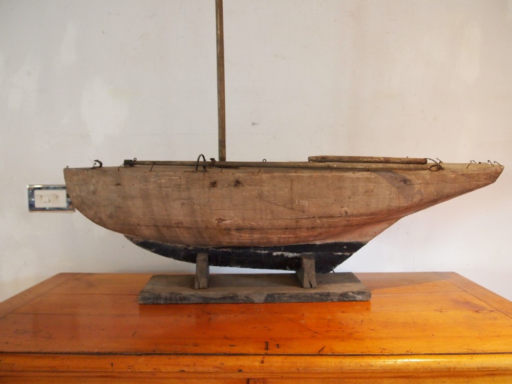 Pond Yacht large folk art Victorian c1880 View X