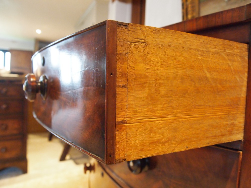 Chest of drawers fine quality bowfront Victorian c1840 View VI