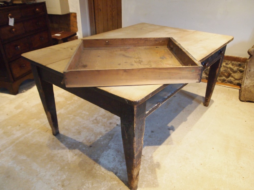 Table rare superb Sycamore George III refectory farmhouse dining c1800 View X